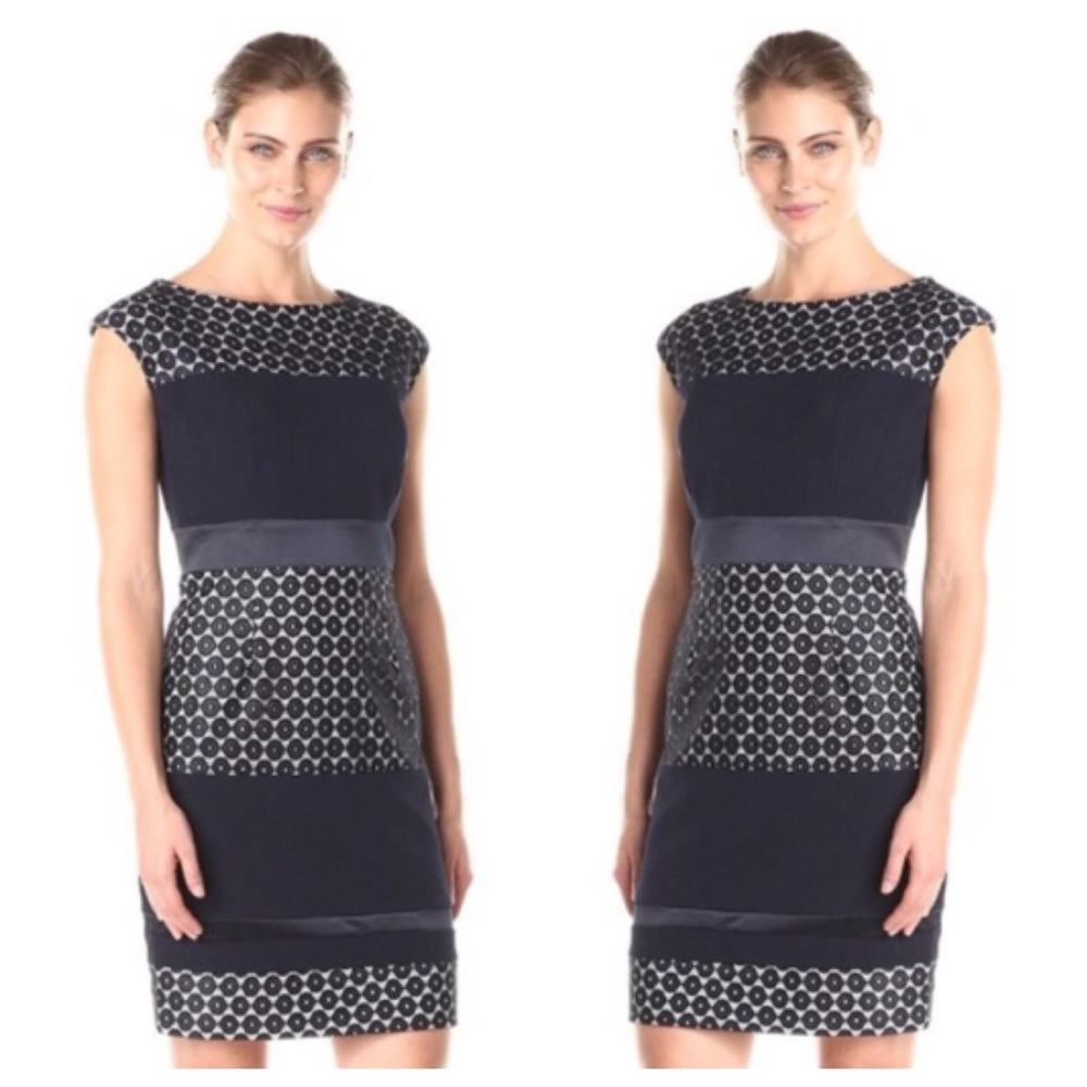 🌿SALE Sandra Darren mixed lace LBD